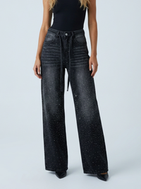 Jean Large Strass Celeste